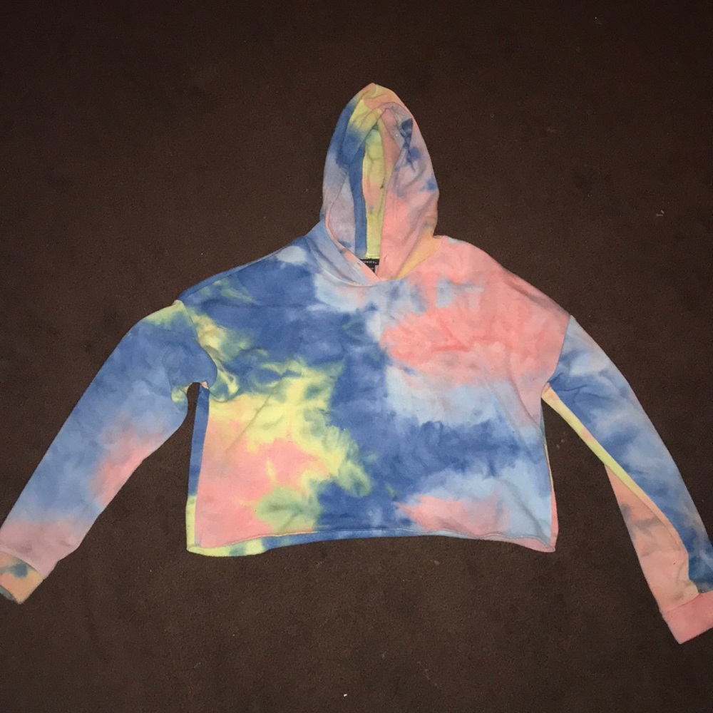 Rue 21 tie-die croped hoodie